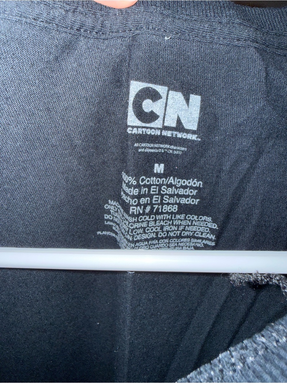 Cartoon Network Black Tee with Multi-Color Character Panel - Picture 3 of 3
